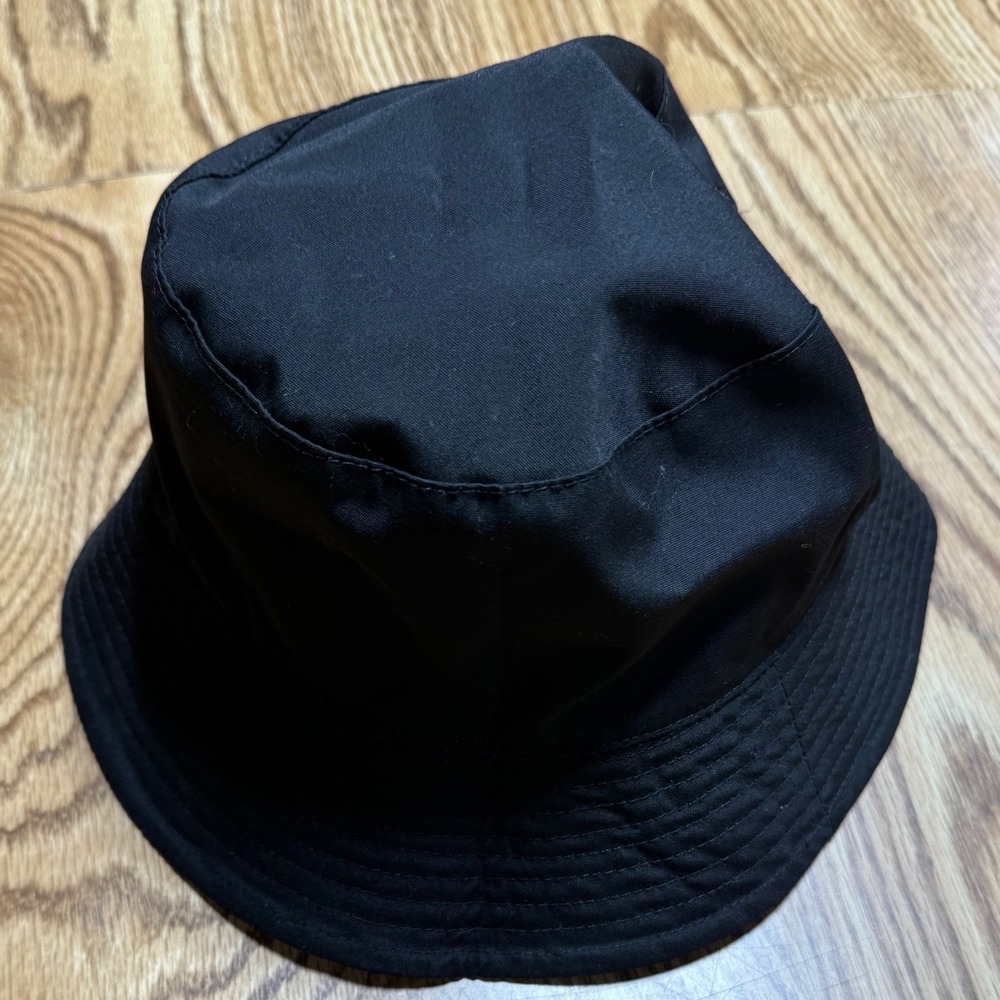 Totes Reversible Bucket Hat Black Plaid One Size Water Resistant Rain Sun Hat - Picture 4 of 6